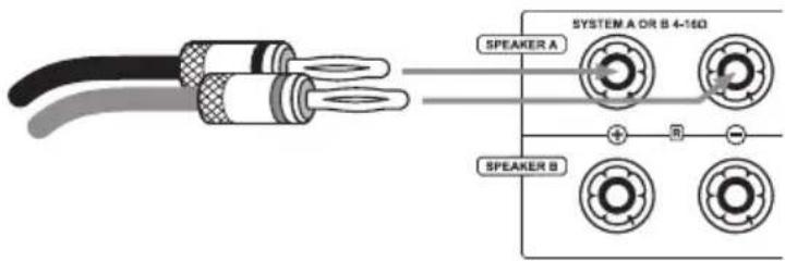 VINCENT SV-237 MKII - CONNECTION OF THE LOUDSPEAKERS - 1