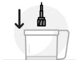 NUTRIBULLET Triple Prep System - Utilisation du disque réversible pour trancher/émincer : - 1