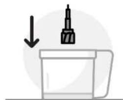 NUTRIBULLET Triple Prep System - Използване на реверсивния диск за рязане/раздробяване: - 1