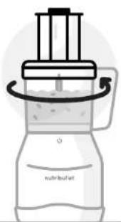 NUTRIBULLET Triple Prep System - Utilizzo del disco reversibile per affettare/sminuzzare: - 7