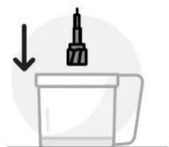 NUTRIBULLET Triple Prep System - Použitie noža na sekanie: - 1