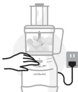NUTRIBULLET Triple Prep System - Apvēršamā škēlēšanas/sadalīšanas diska lietošana: - 3