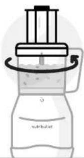NUTRIBULLET Triple Prep System - Sådan bruges den vendbare snitte- og/riveskive: - 6