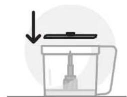 NUTRIBULLET Triple Prep System - Korišćenje reverzibilnog diska za rezanje/seckanje: - 2