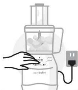 NUTRIBULLET Triple Prep System - Použitie čepele na cesto: - 4