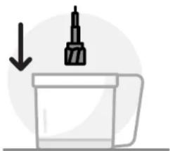 NUTRIBULLET Triple Prep System - Uporaba rezila za sekljanje: - 1