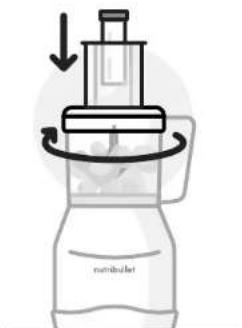 NUTRIBULLET Triple Prep System - Použití nože na těsto: - 5