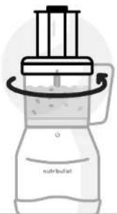 NUTRIBULLET Triple Prep System - Använd den vändbara skivan för att skiva/strimla: - 6