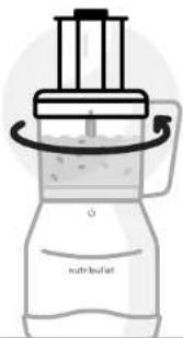NUTRIBULLET Triple Prep System - Ümberpööratava viilutus- ja riivimisketta kasutamine: - 6
