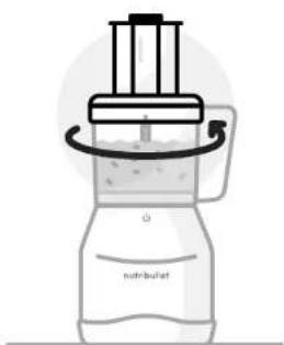 NUTRIBULLET Triple Prep System - Utilisation du disque réversible pour trancher/émincer : - 7