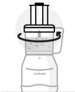 NUTRIBULLET Triple Prep System - Gebruik van het deegmes: - 8