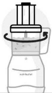 NUTRIBULLET Triple Prep System - Verwendung der Wendescheibe zum Schneiden/Raspeln: - 7