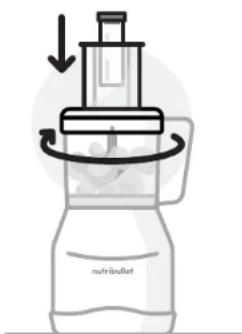 NUTRIBULLET Triple Prep System - Χρήση του δίσκου διπλής όψης για κοπή σε φέτες/ψιλοτεμαχισμό: - 4