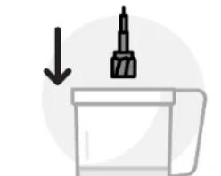NUTRIBULLET Triple Prep System - A megfordítható szeletelő/aprító tárcsa használata: - 1