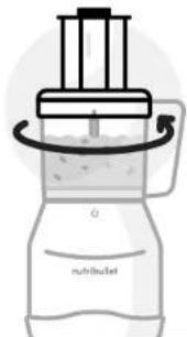 NUTRIBULLET Triple Prep System - Utilisation de la lame de pétrissage : - 8