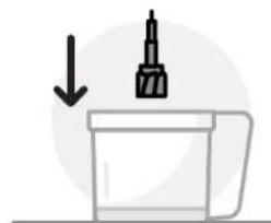 NUTRIBULLET Triple Prep System - Utilizând discul reversibil de feliat/mărunțit: - 1