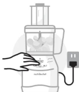 NUTRIBULLET Triple Prep System - Ús del disc reversible per tallar: - 5