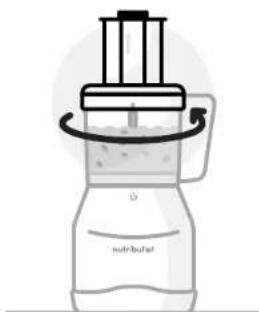 NUTRIBULLET Triple Prep System - A megfordítható szeletelő/aprító tárcsa használata: - 7
