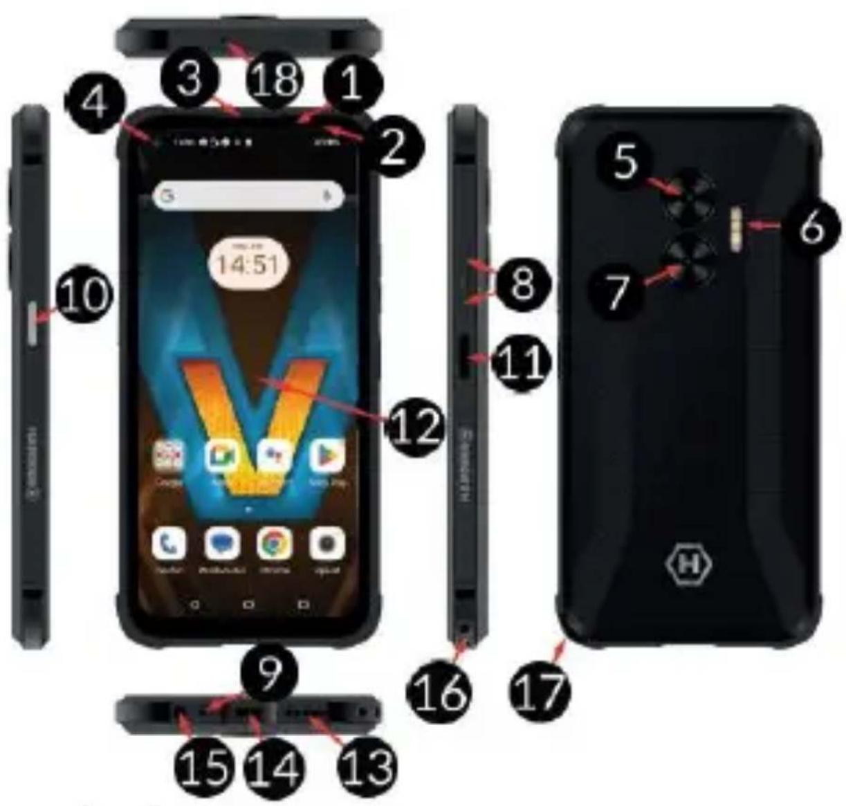 Hammer BLADE V 5G - Wygląd telefonu - 1