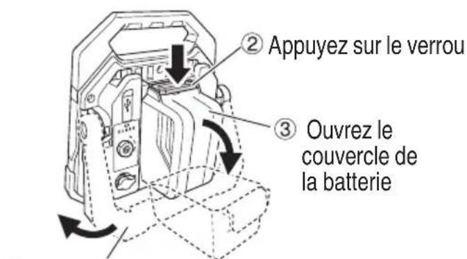 METABO UB18DDQ4 - MÉTHODE DE RETRAIT ET D'INSTALLATION DE LA BATTERIE - 1