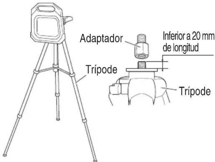 Adaptador Inferior a 20 mm de longitud Trípode Trípode
