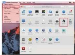 Screenshot of a desktop computer interface showing file explorer with icons and a highlighted folder