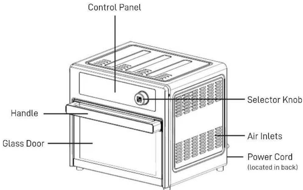 WestBend AFWB26BK13 - PRODUCT DIAGRAM - 1