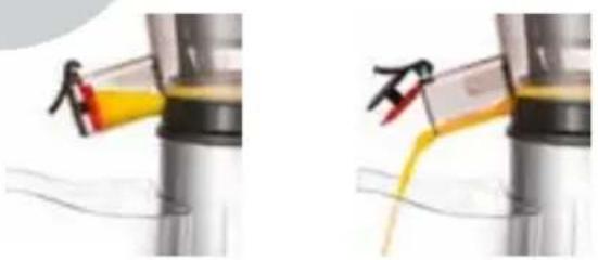 UNOLD 78265 - Avertissement : n'introduisez jamais les doigts ou des corps étrangers dans la cheminée de remplissage alors que le Slow Juicer est en fonctionnement. Risque de blessures ! - 1