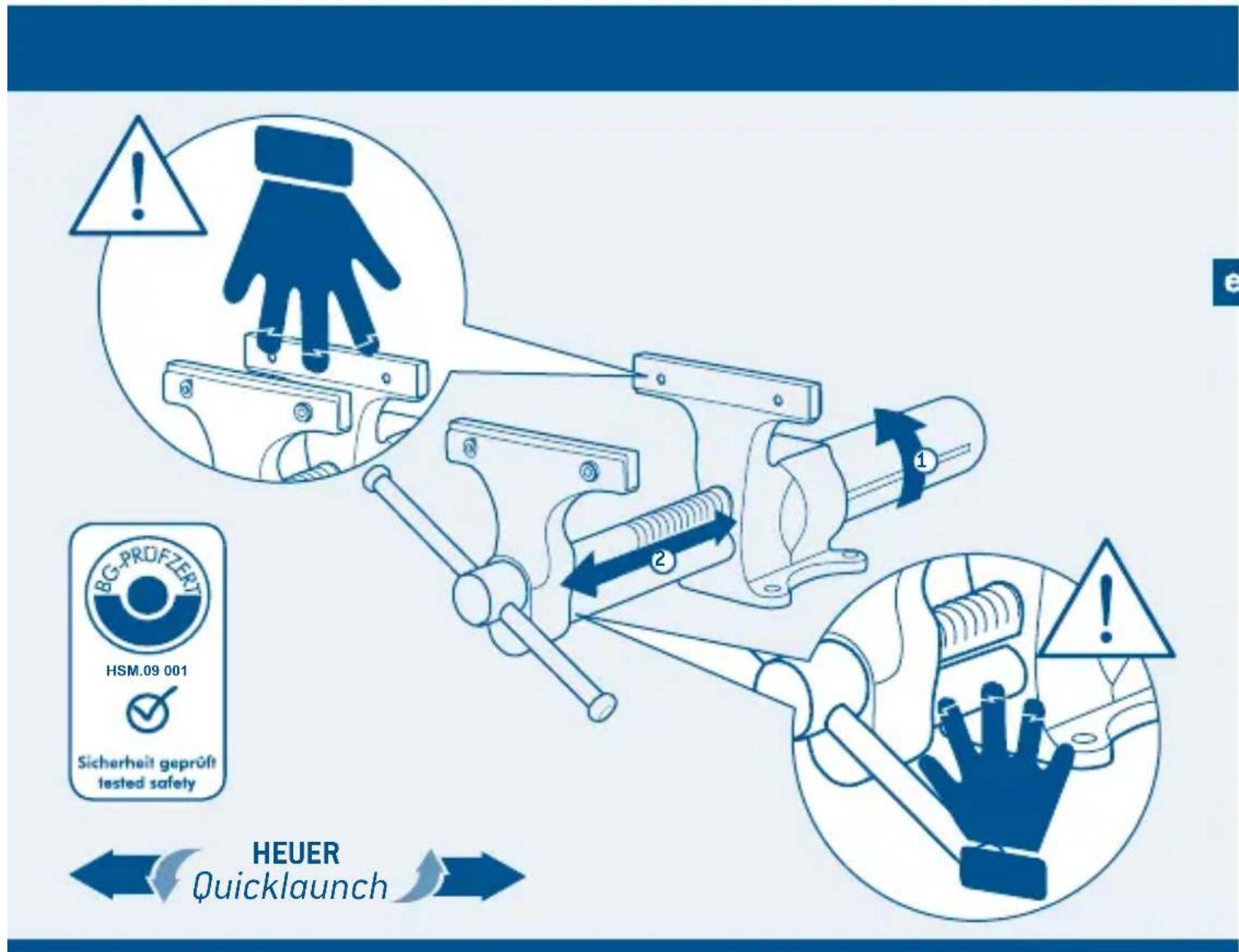 Brockhaus HEUER 100 180 - Handling the HEUER Compact Quicklaunch bench vice - 1