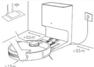 Xiaomi Robot Vacuum X10 - Platzieren des Roboterstaubsaugers - 1