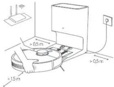 Xiaomi Robot Vacuum X10 - Plasser robotstøvsugeren - 1