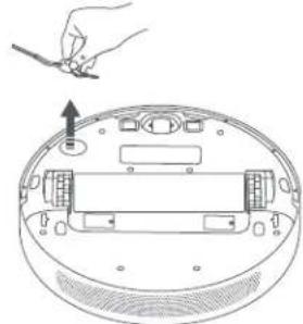 Xiaomi Robot Vacuum X10 - Oldalsó kefe ^A A tisztítás kéthetente javasolt. - 1