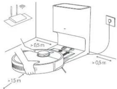Xiaomi Robot Vacuum X10 - Robotti-imurin asettaminen paikalleen - 1
