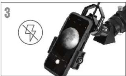 CELESTRON Travel Scope 22035 - UTILIZZO DELL'ADATTATORE PER SMARTPHONE - 3