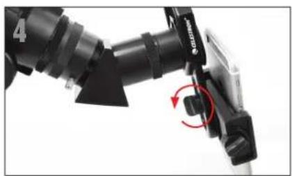 CELESTRON Travel Scope 22035 - VERWENDUNG DES SMARTPHONE-ADAPTERS - 4
