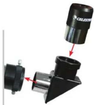 CELESTRON Travel Scope 22035 - INSTALLAZIONE DEL DIAGONALE E DELL'OCULARE - 1