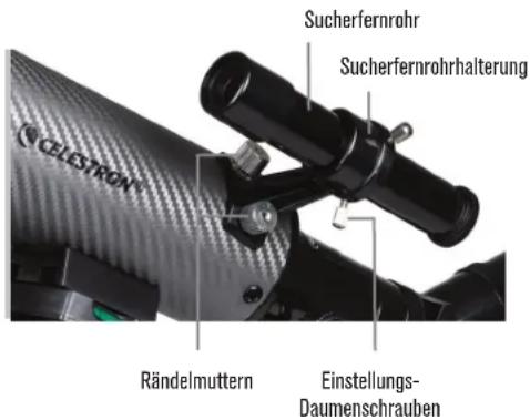 CELESTRON Travel Scope 22035 - INSTALLATION DES ZENITSPIEGELS UND OKULARS - 2