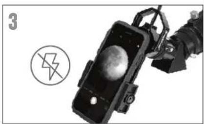 CELESTRON Travel Scope 22035 - VERWENDUNG DES SMARTPHONE-ADAPTERS - 3