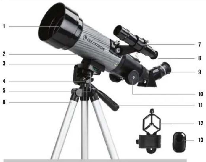 CELESTRON Travel Scope 22035 - CONTENUTO DELLA CONFEZIONE - 1