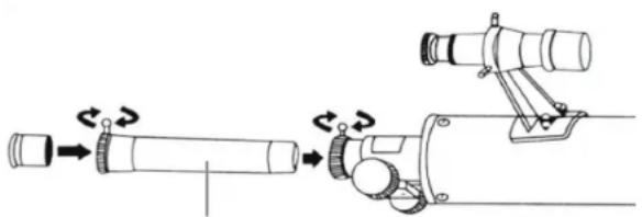CELESTRON Travel Scope 22035 - INSTALACIÓN Y USO DE LA LENTE BARLOW (SÓLO PARA EL TRAVEL SCOPE 60) - 1