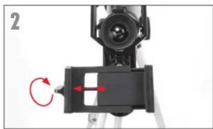 CELESTRON Travel Scope 22035 - VERWENDUNG DES SMARTPHONE-ADAPTERS - 2