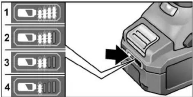 Flex MXE 18.0-EC - Уровень заряда аккумулятора - 1