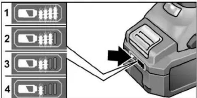 Flex MXE 18.0-EC - Akkuens ladetilstand - 1