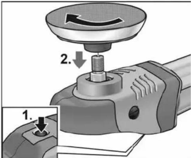 Flex PE 150 18.0-EC - Fixarea sculei pe suport - 1