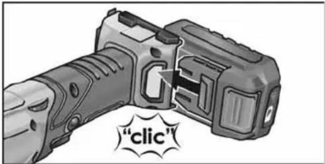 Flex PE 150 18.0-EC - Akku einsetzen/wechseln - 1