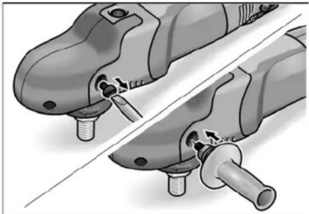 Flex PE 14-1 180 - Montarea mânerului suplimentar - 1