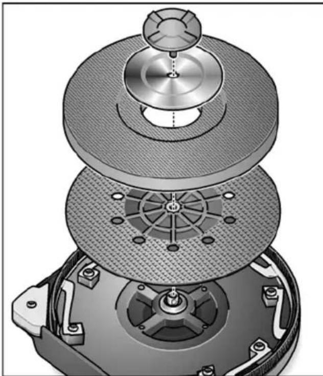 Flex GE 5 R - Udskiftning af velcrotallerken eller bagskive - 2