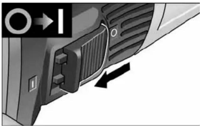 Flex LD 16-8 125 R - Spostare la cuffia di protezione i AVVISO - 2