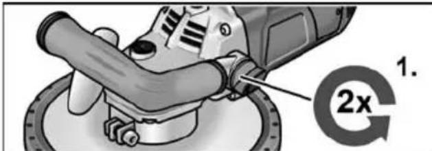 Flex LD 24-6 180 - Adjusting the handle - 1