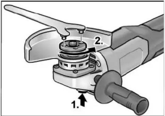 Flex LB 125 18.0-EC - Slīpripas uzmontēšana - 1